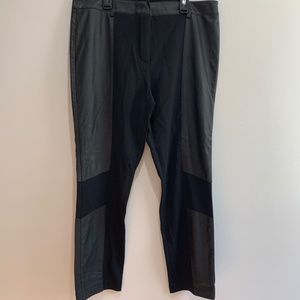 faux leather leggings laurel Black SZ 12 Vince Theory NWT pants skinny slim fit